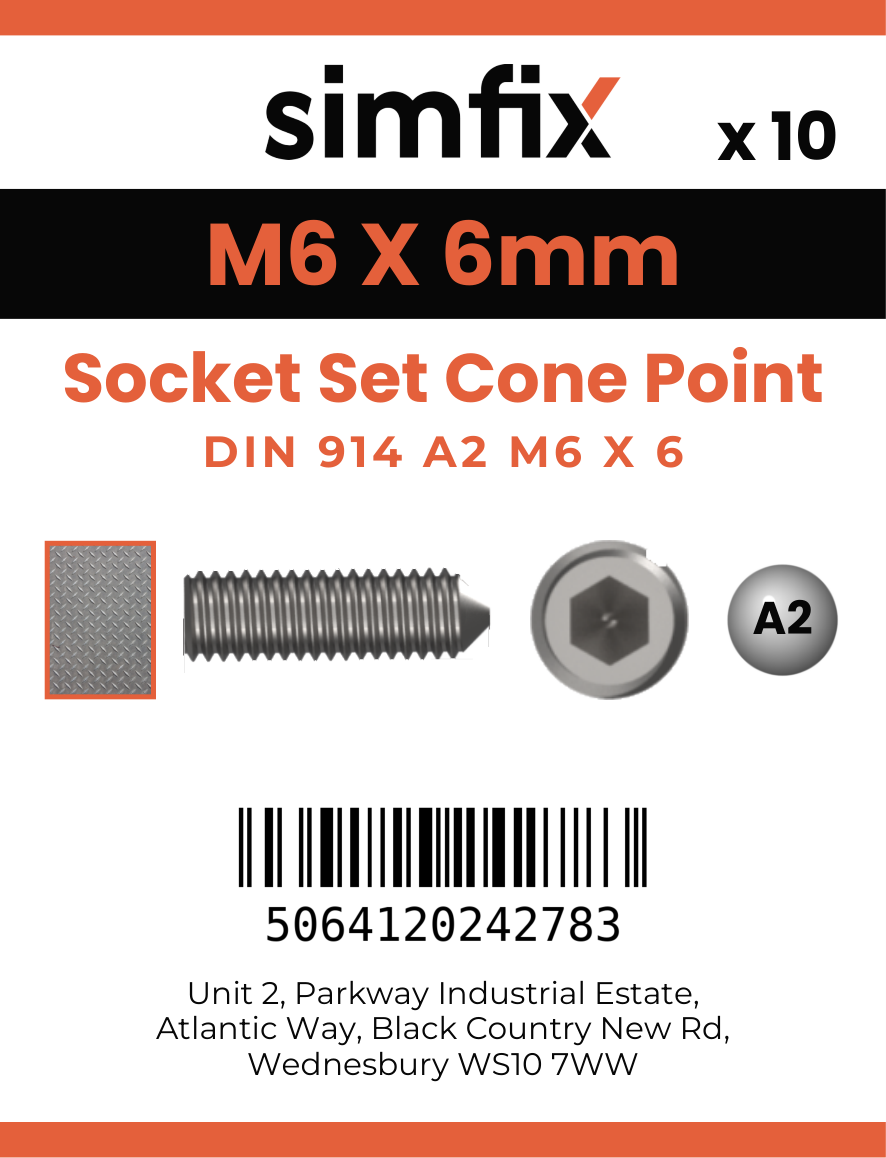 Simfix product label - 914A206006-D
