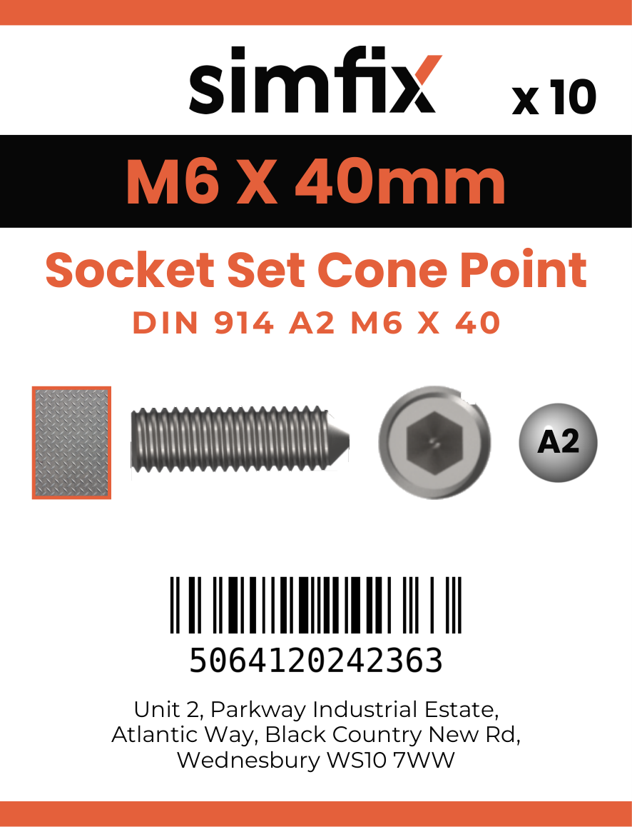 Simfix product label - 914A206040-D