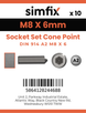 Simfix product label - 914A208006-D