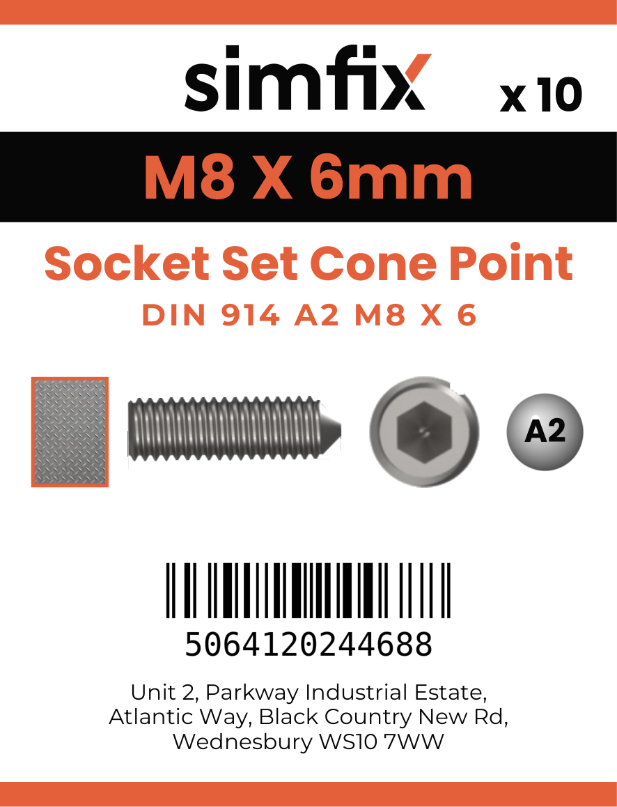 Simfix product label - 914A208006-D