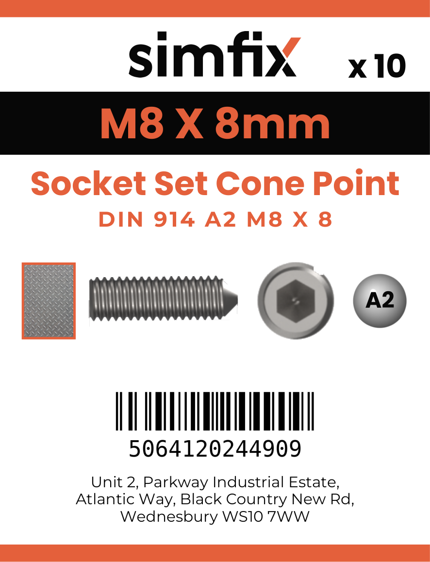 Simfix product label - 914A208008-D