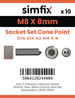 Simfix product label - 914A208008-D