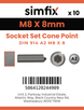 Simfix product label - 914A208008-D
