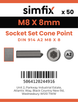 Simfix product label - 914A208008-T