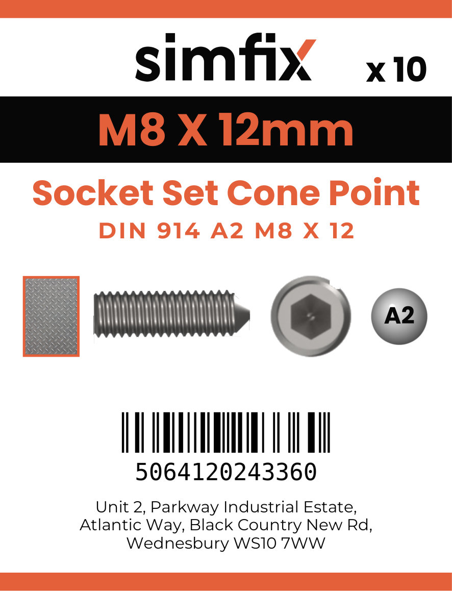 Simfix product label - 914A208012-D