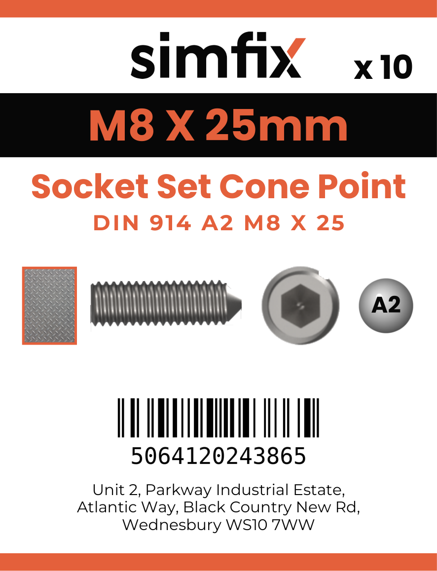 Simfix product label - 914A208025-D