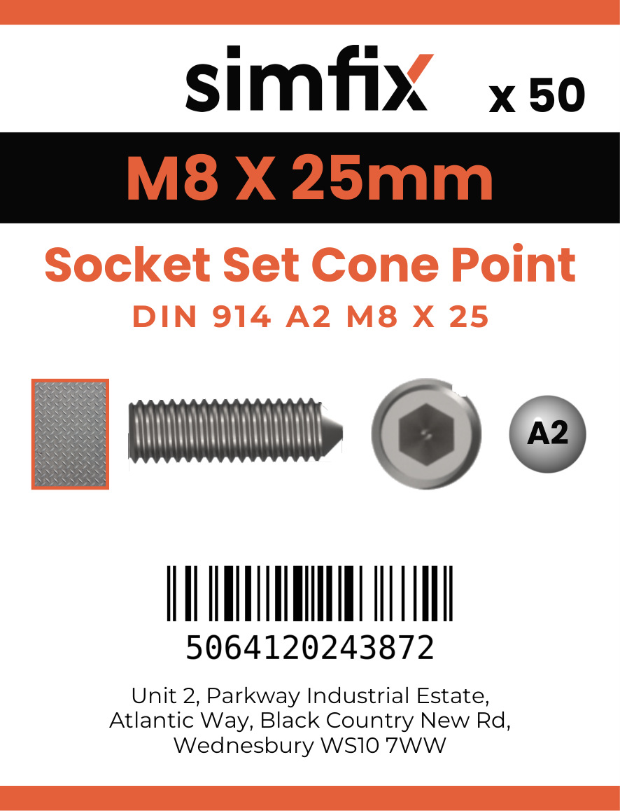 Simfix product label - 914A208025-T