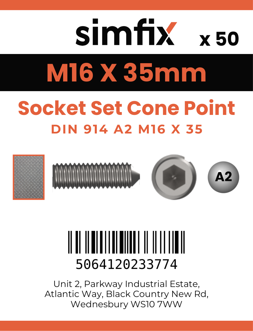 Simfix product label - 914A216035-T