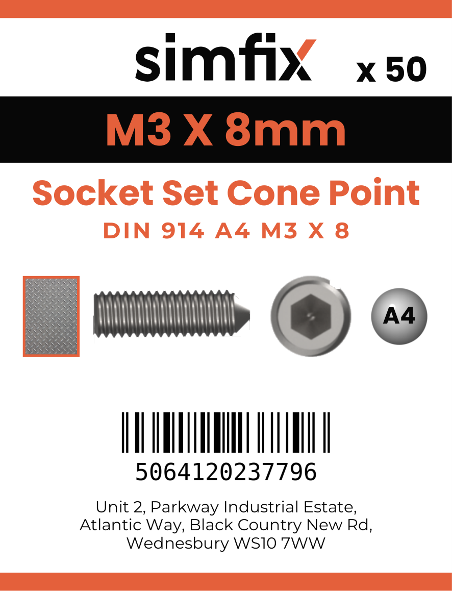 Simfix product label - 914A403008-T