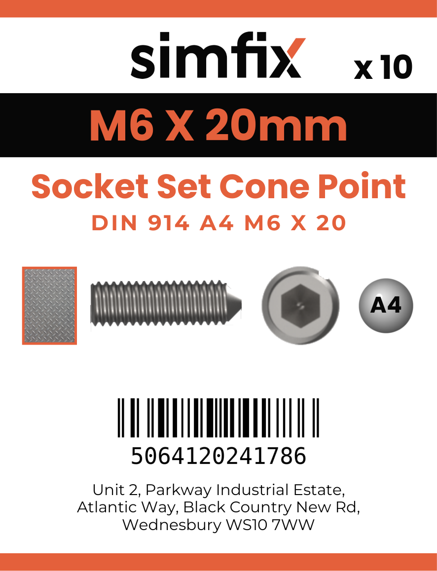 Simfix product label - 914A406020-D