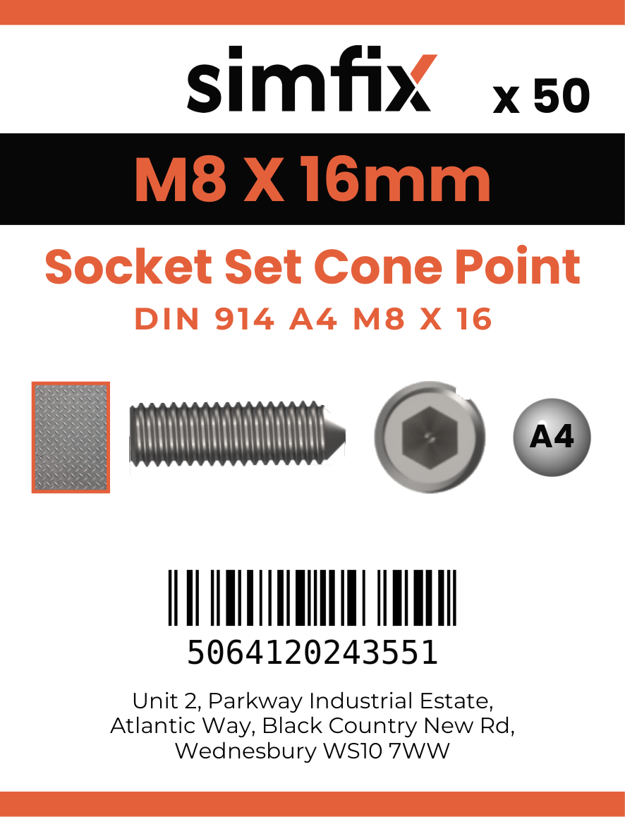 Simfix product label - 914A408016-T