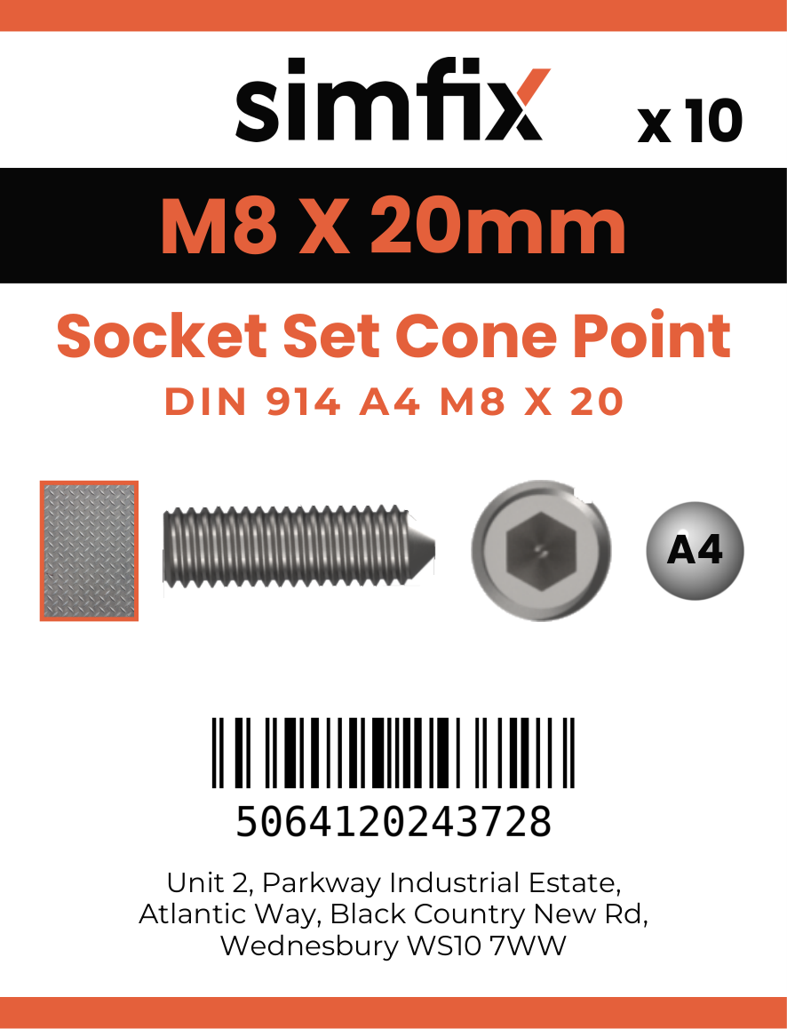 Simfix product label - 914A408020-D