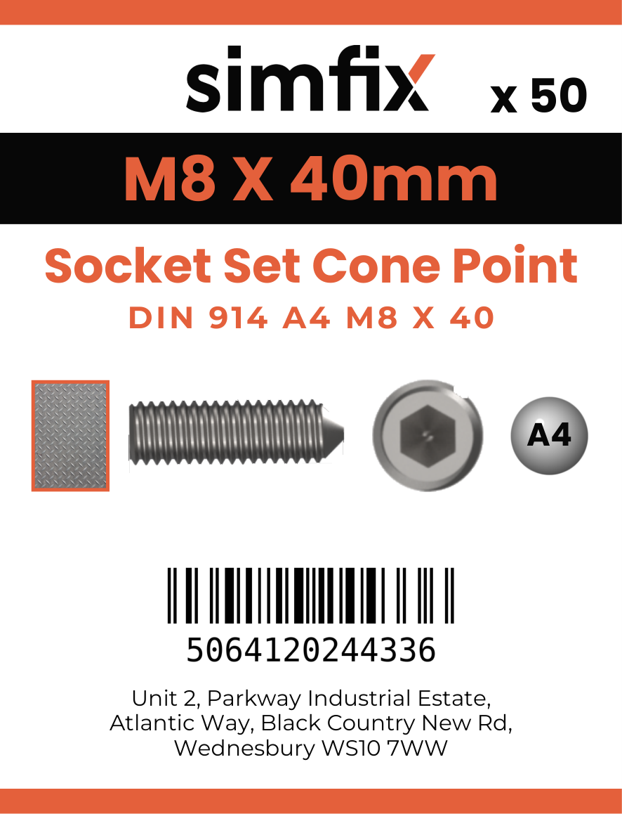 Simfix product label - 914A408040-T