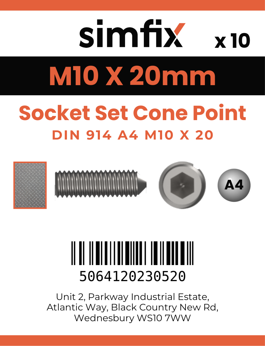 Simfix product label - 914A410020-D