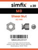 Simfix product label - 9150A208-D