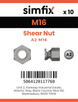 Simfix product label - 9150A216-D