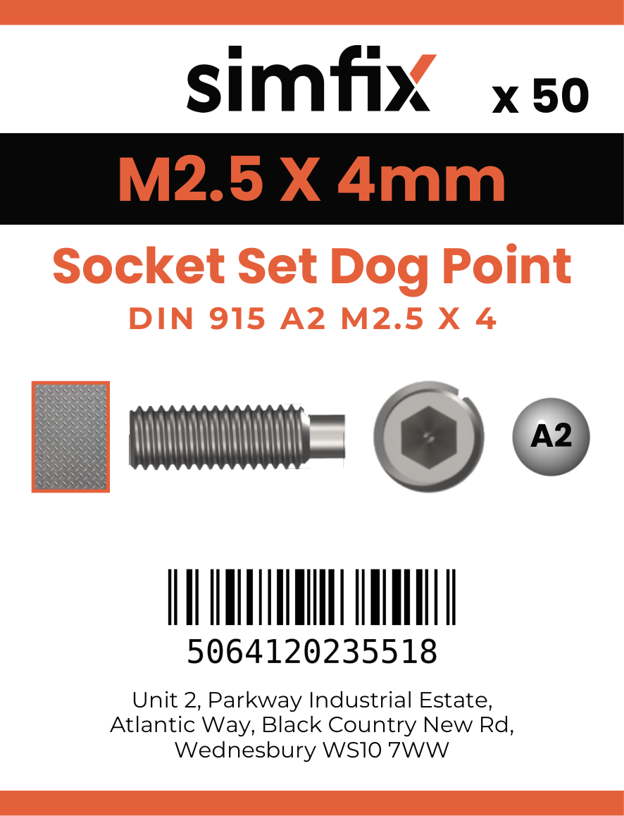 Simfix product label - 915A2025004-T
