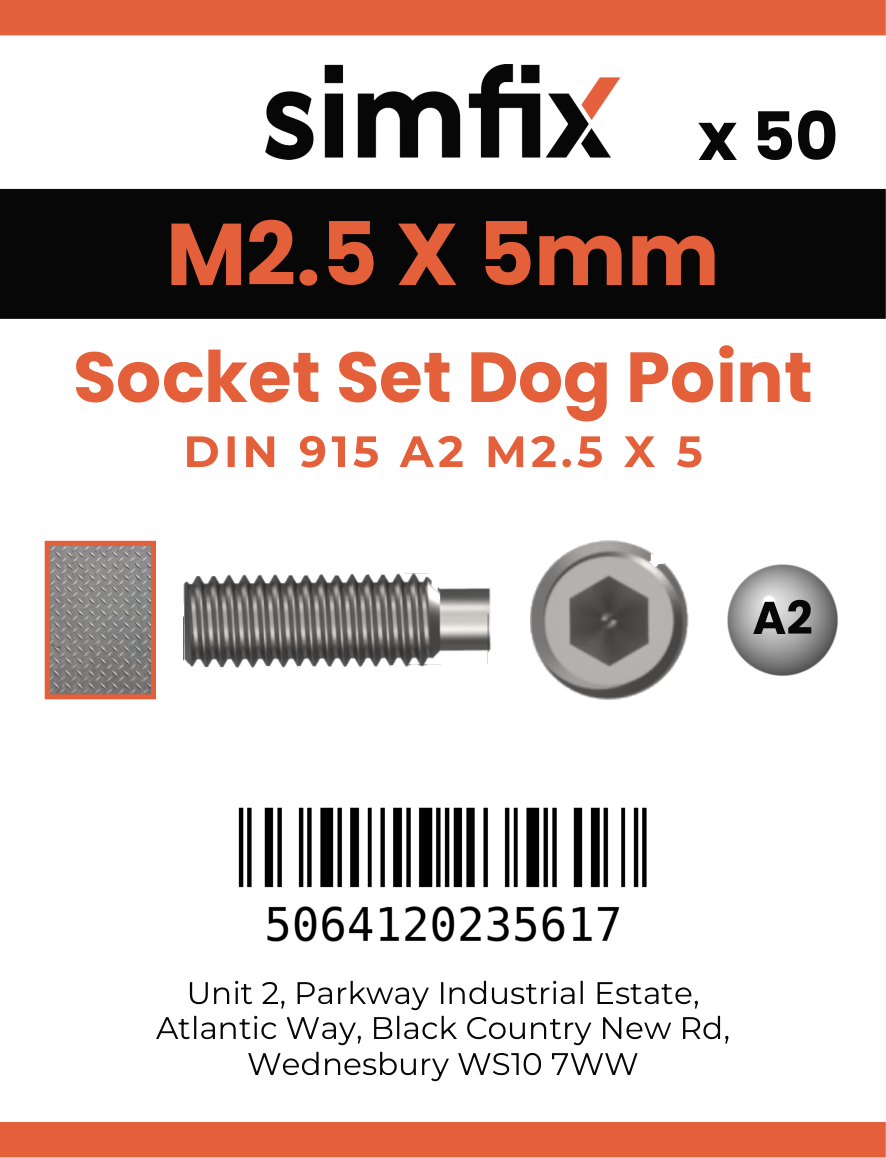 Simfix product label - 915A2025005-T