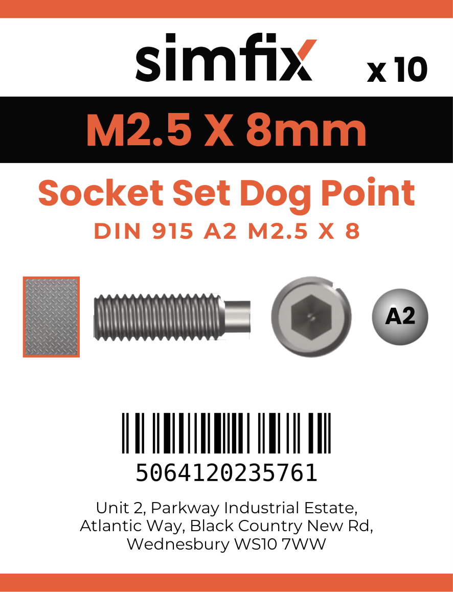 Simfix product label - 915A2025008-D