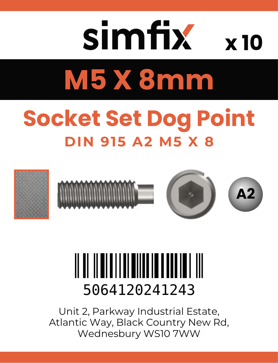 Simfix product label - 915A205008-D