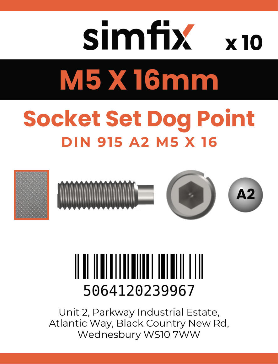 Simfix product label - 915A205016-D
