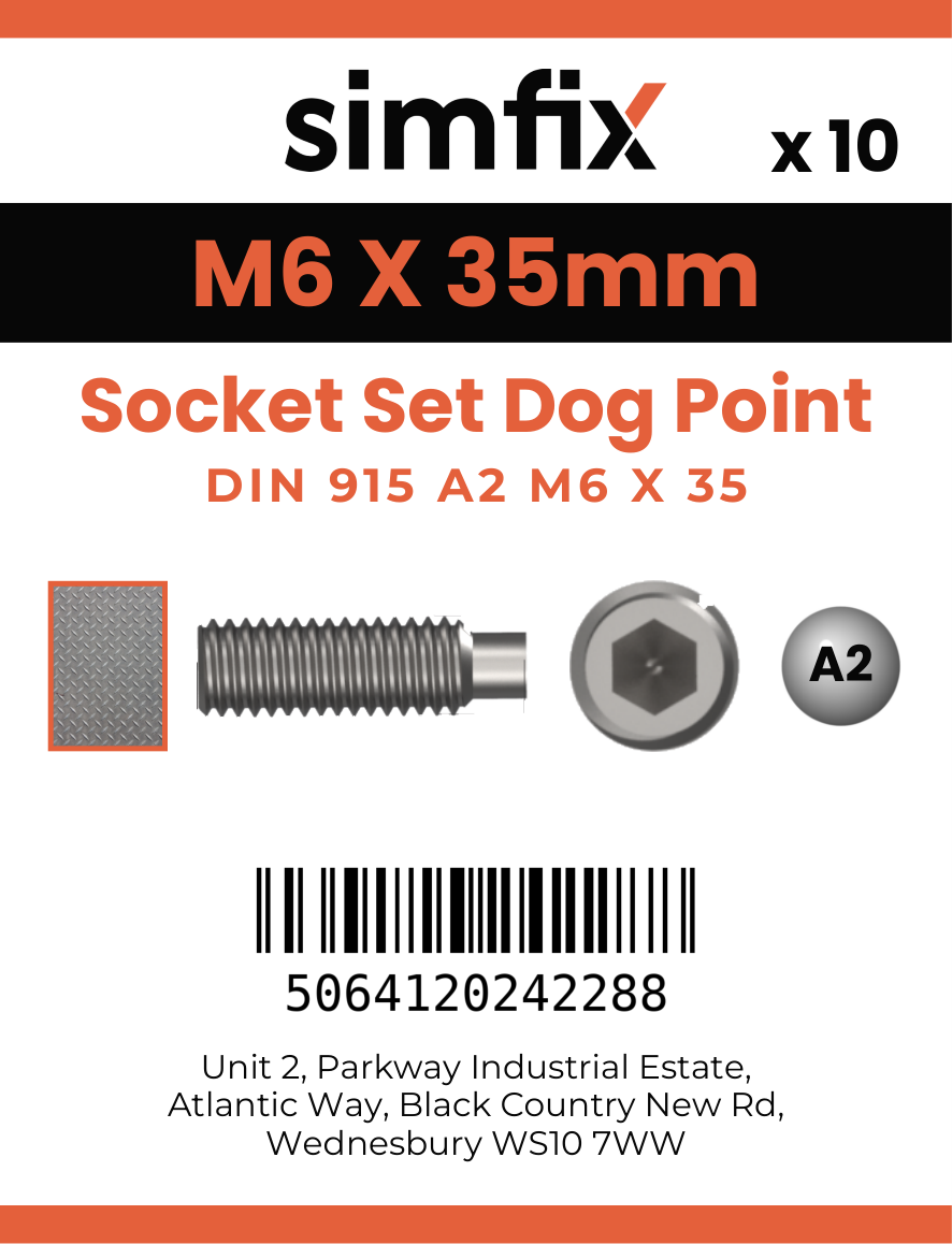 Simfix product label - 915A206035-D