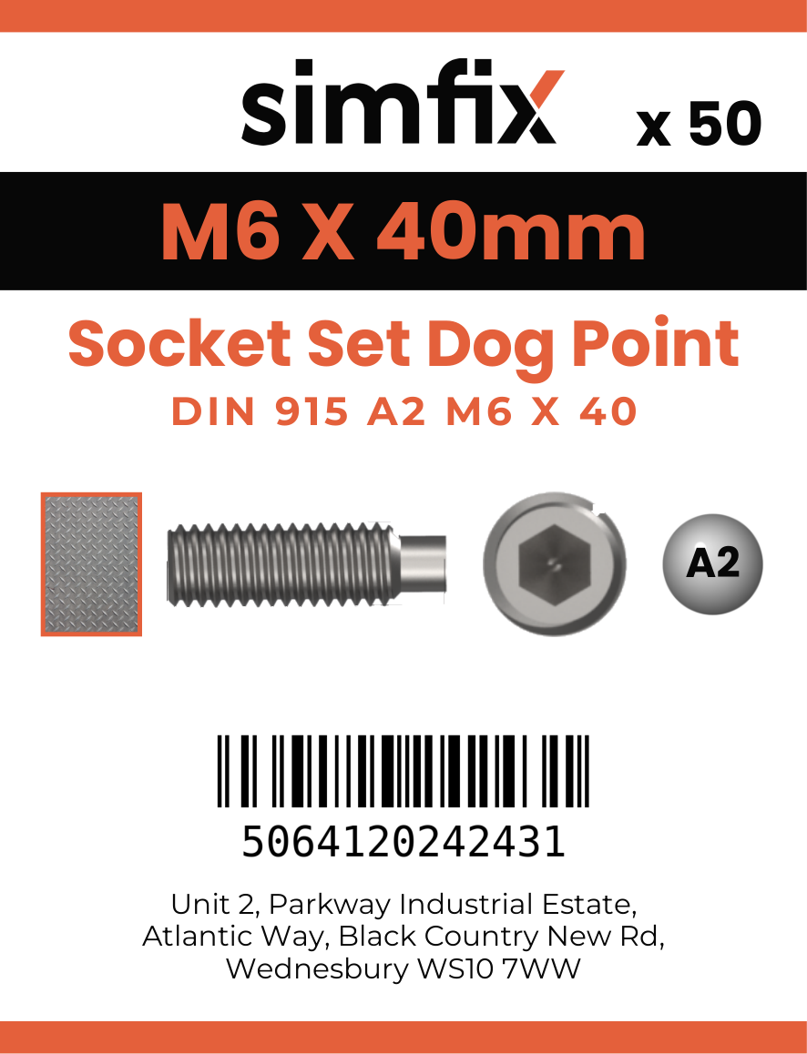 Simfix product label - 915A206040-T