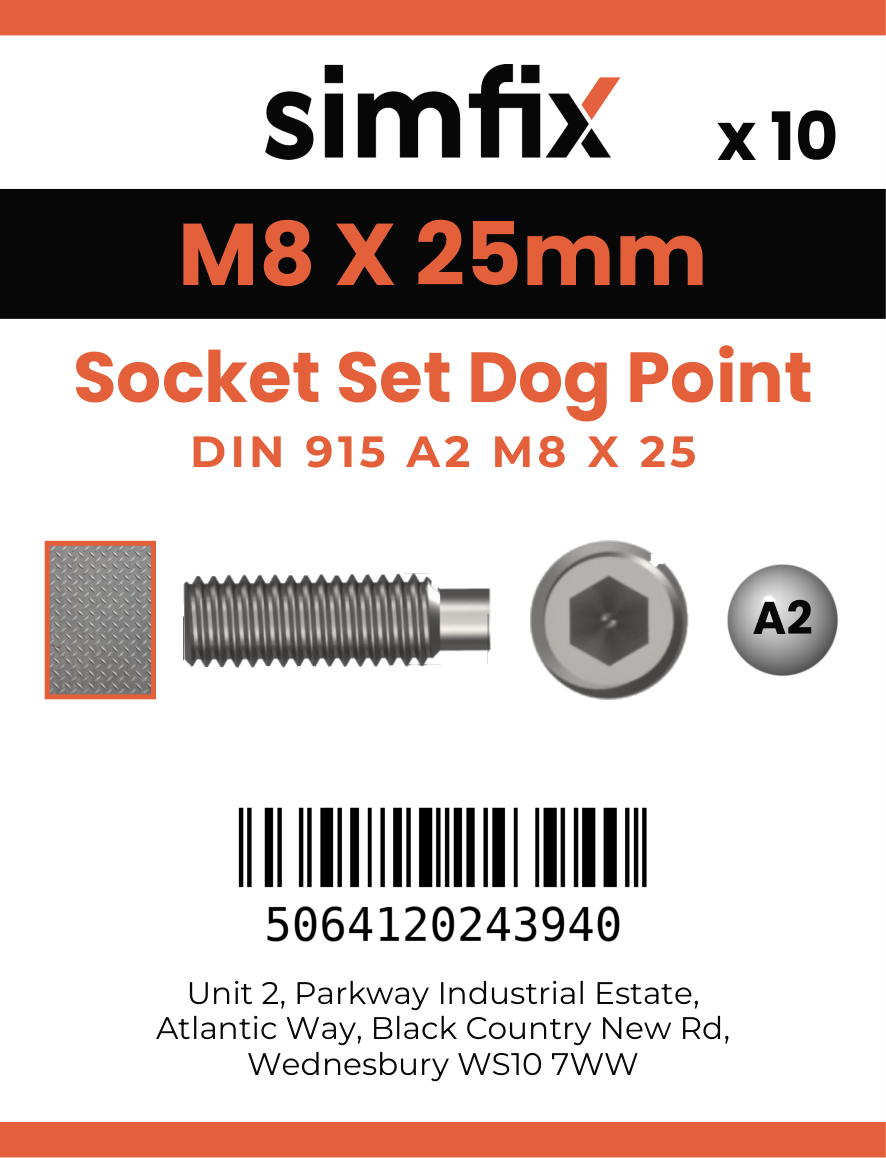 Simfix product label - 915A208025-D