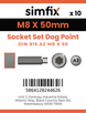 Simfix product label - 915A208050-D