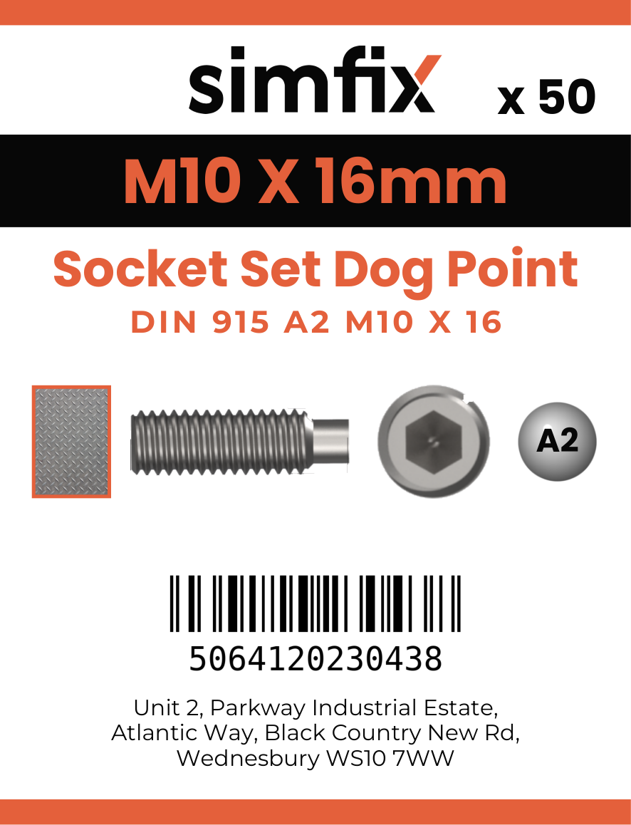 Simfix product label - 915A210016-T