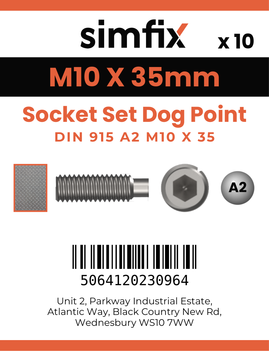 Simfix product label - 915A210035-D