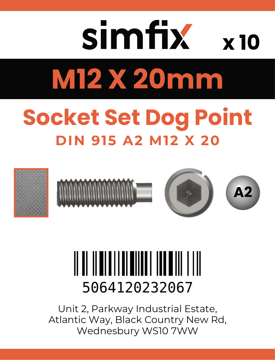 Simfix product label - 915A212020-D