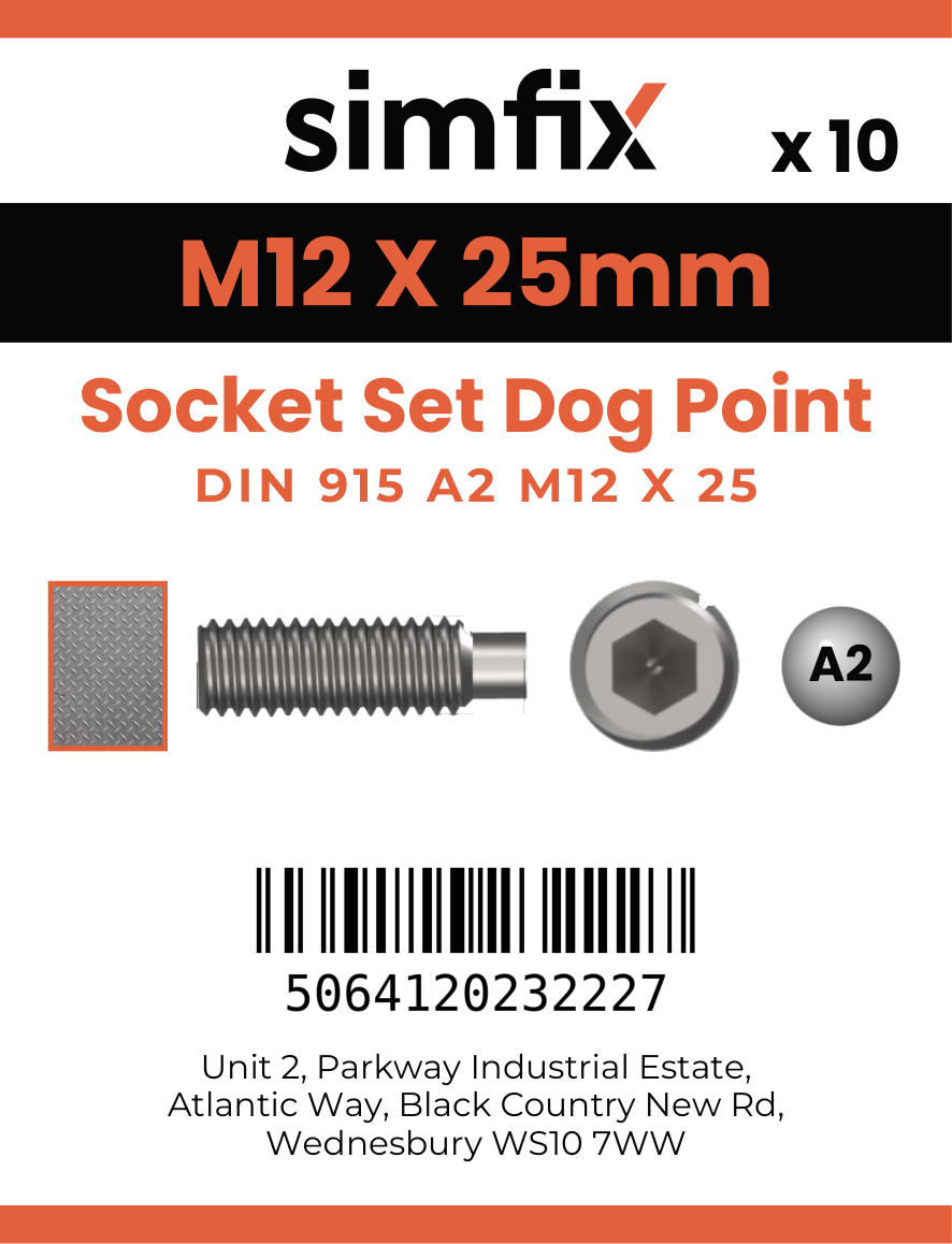 Simfix product label - 915A212025-D
