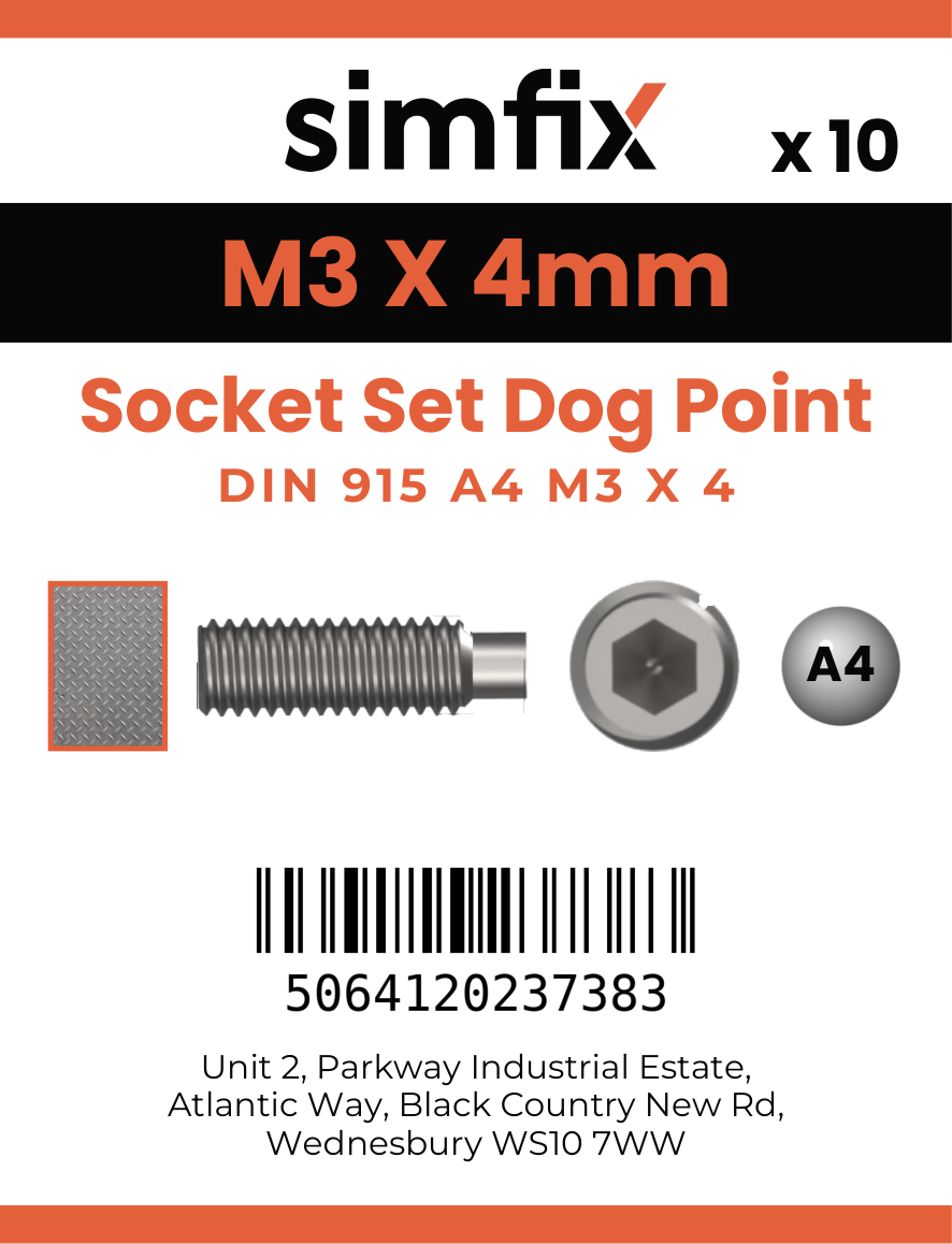 Simfix product label - 915A403004-D