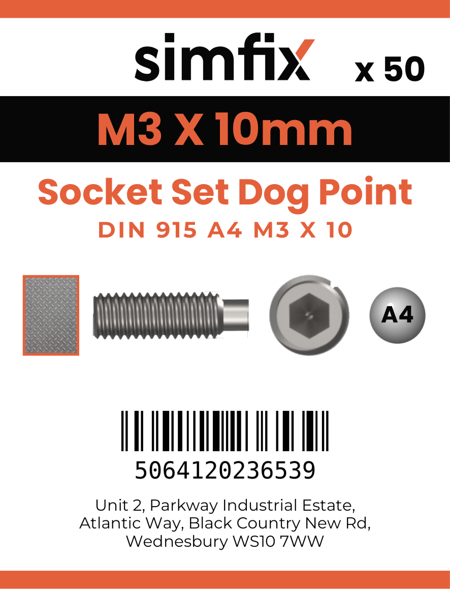 Simfix product label - 915A403010-T