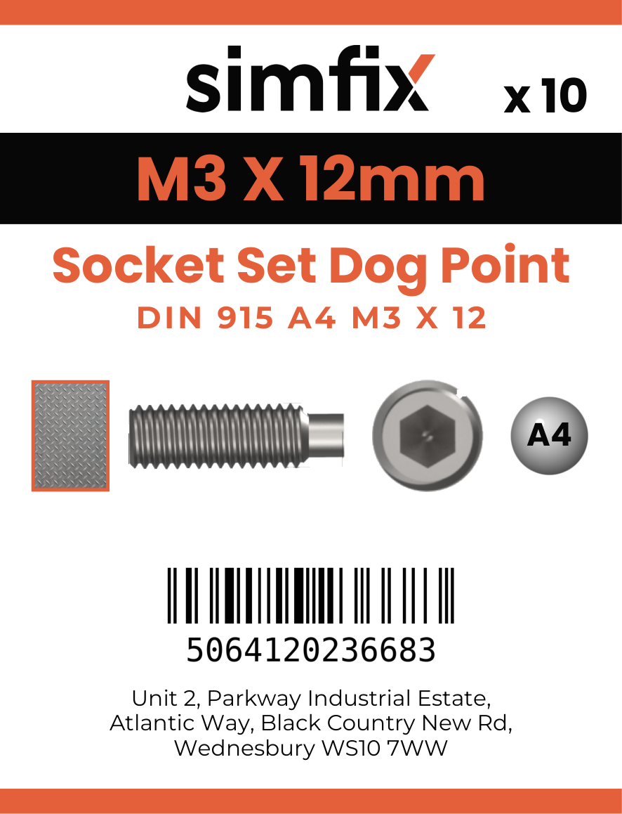 Simfix product label - 915A403012-D