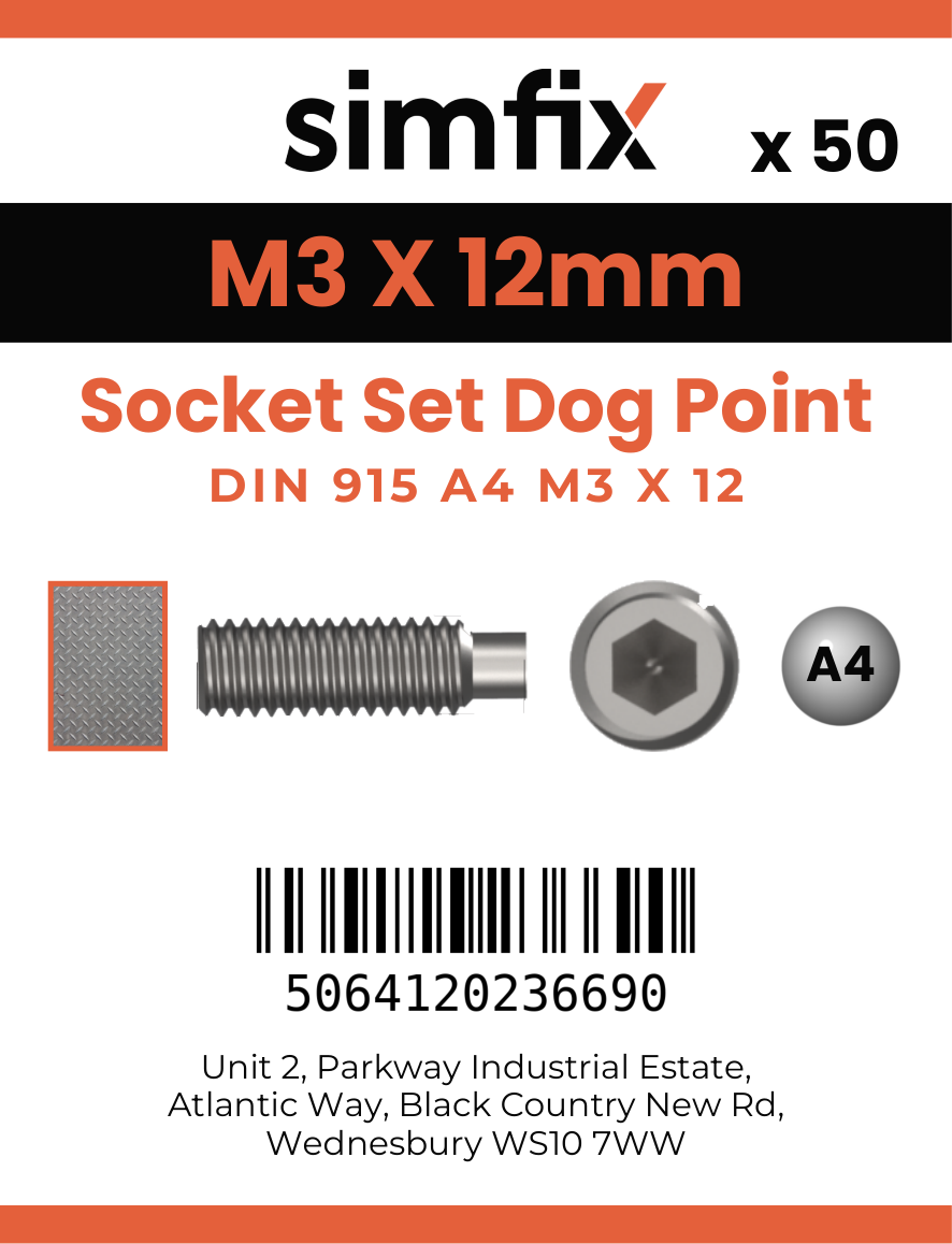 Simfix product label - 915A403012-T