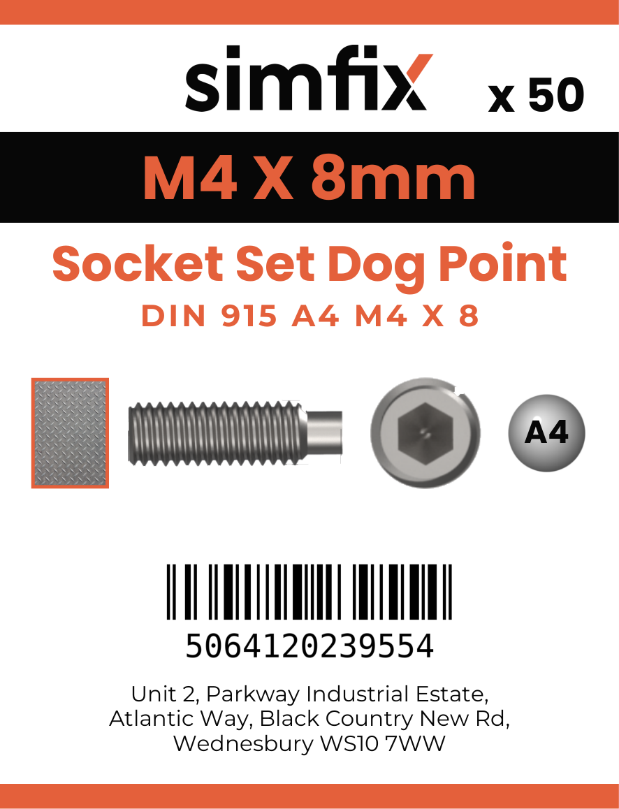 Simfix product label - 915A404008-T