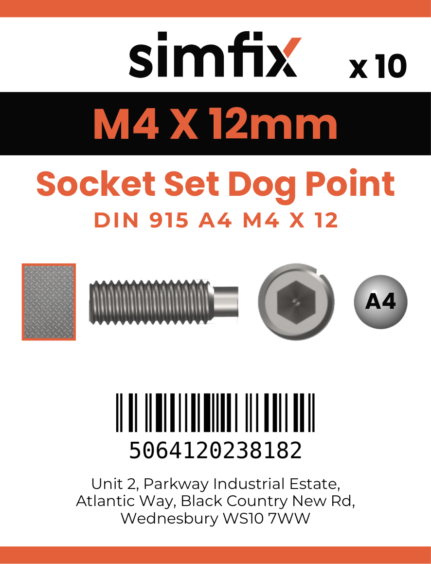Simfix product label - 915A404012-D
