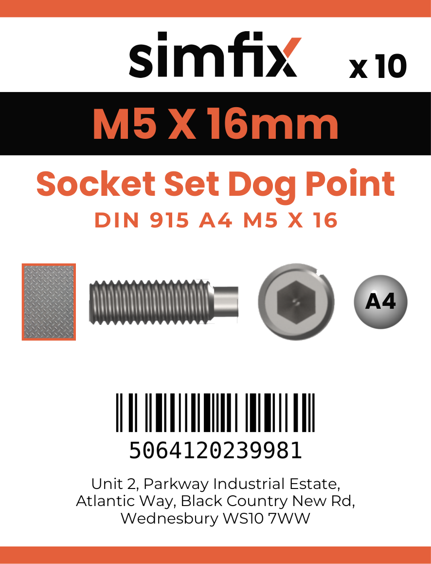 Simfix product label - 915A405016-D