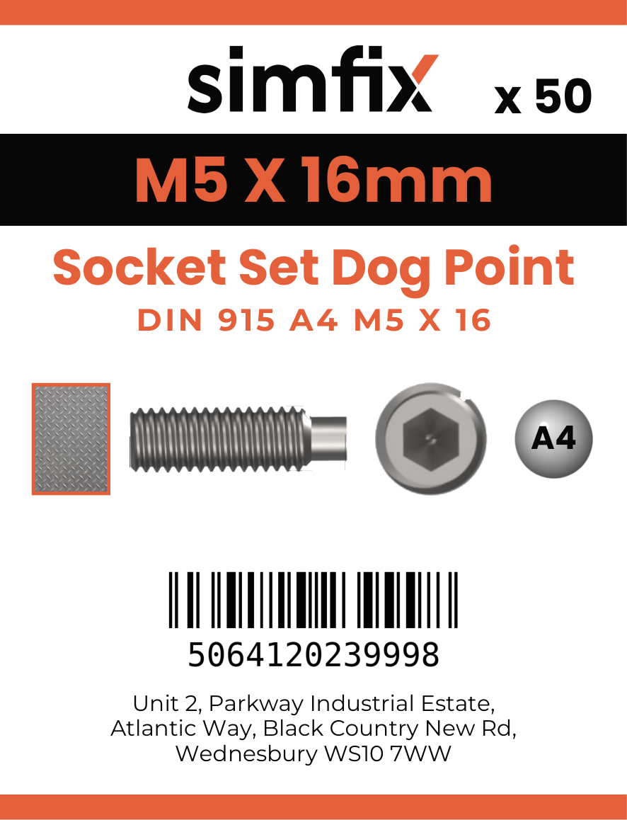 Simfix product label - 915A405016-T