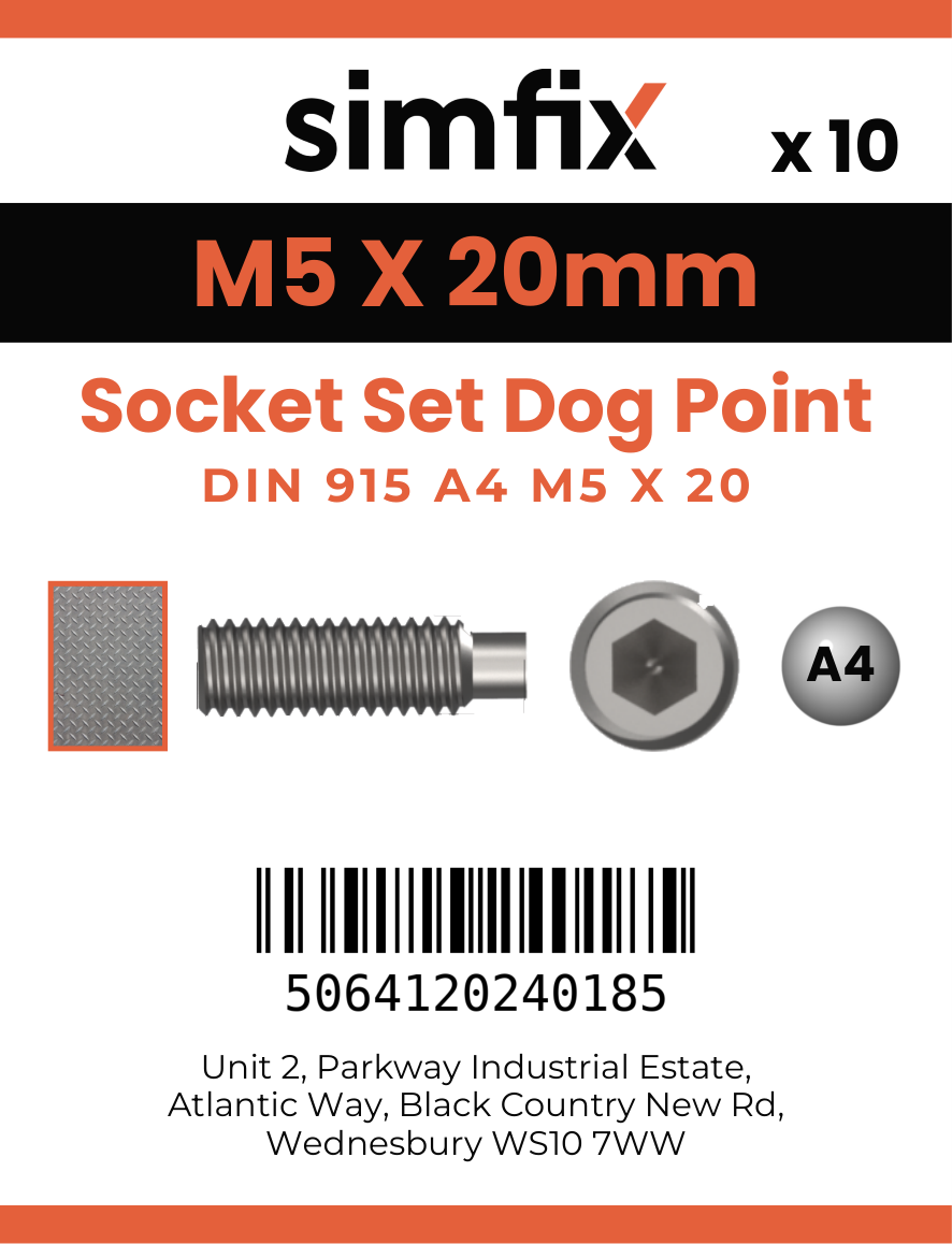 Simfix product label - 915A405020-D
