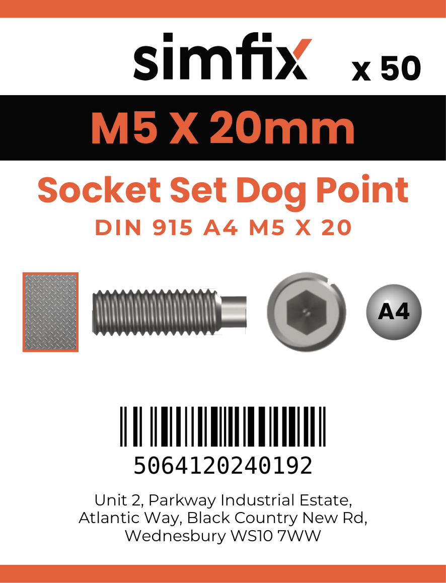 Simfix product label - 915A405020-T