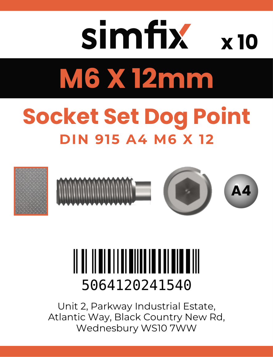 Simfix product label - 915A406012-D