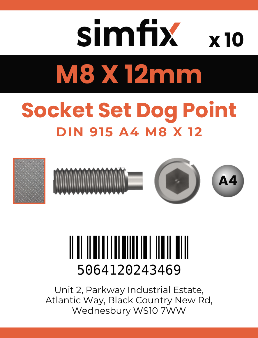 Simfix product label - 915A408012-D