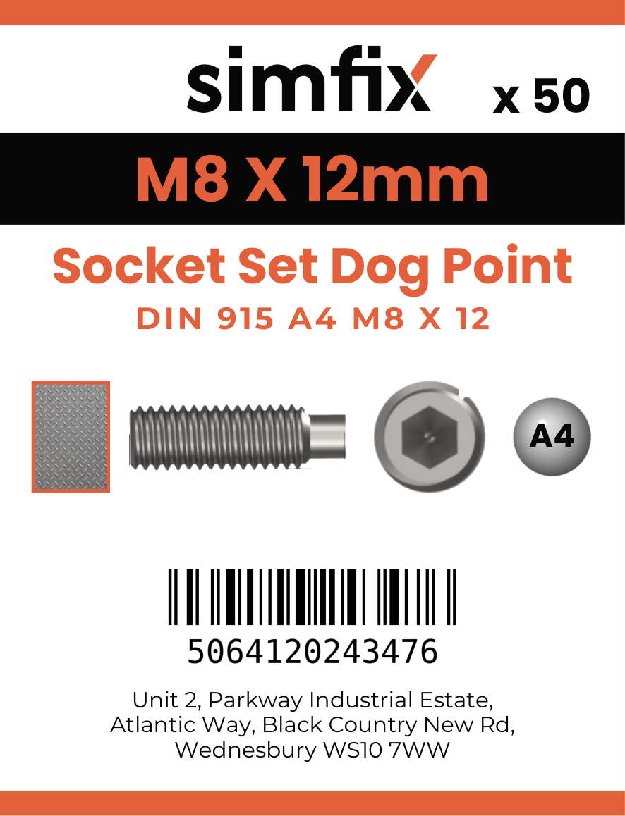 Simfix product label - 915A408012-T