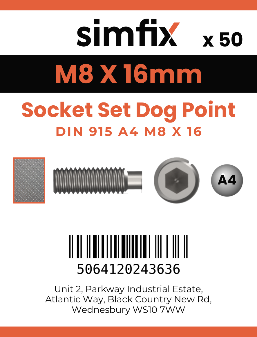Simfix product label - 915A408016-T