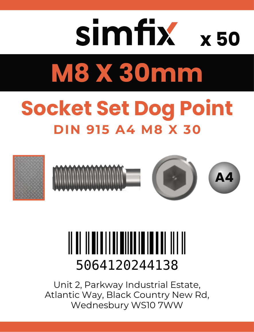 Simfix product label - 915A408030-T