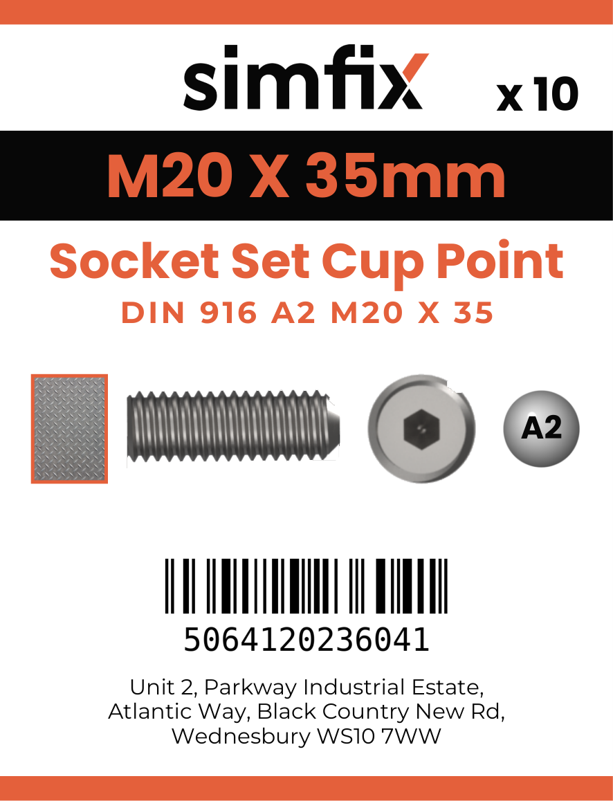 Simfix product label - 916A220035-D