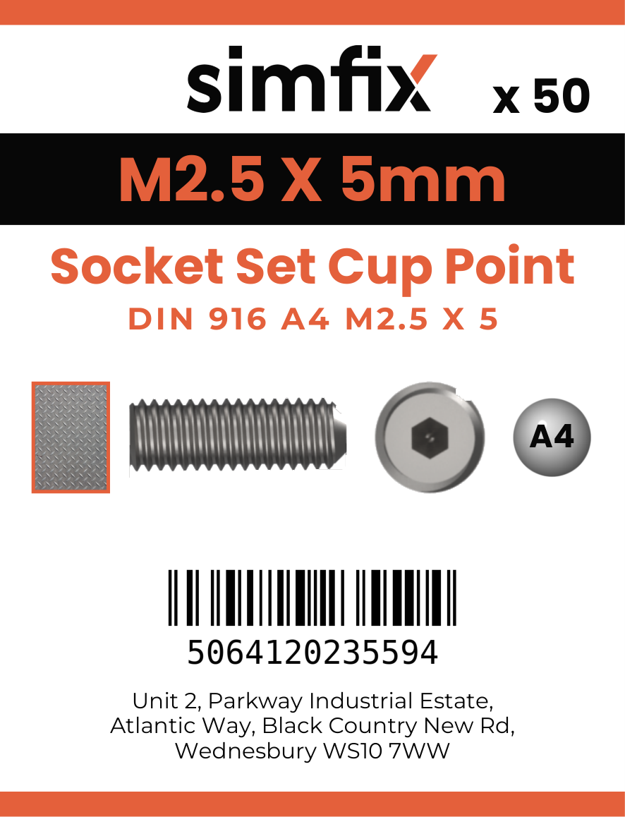 Simfix product label - 916A4025005-T
